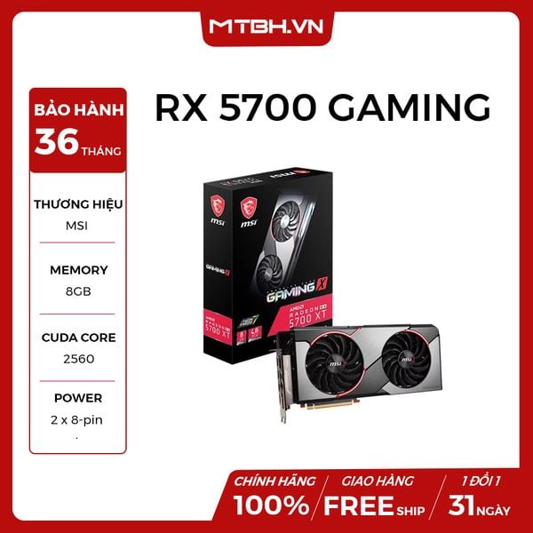 VGA MSI RX 5700 GAMING X 8G RADEON