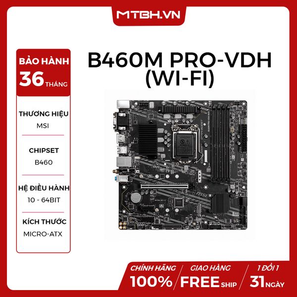 MAIN MSI B460M PRO - VDH (WI-FI)