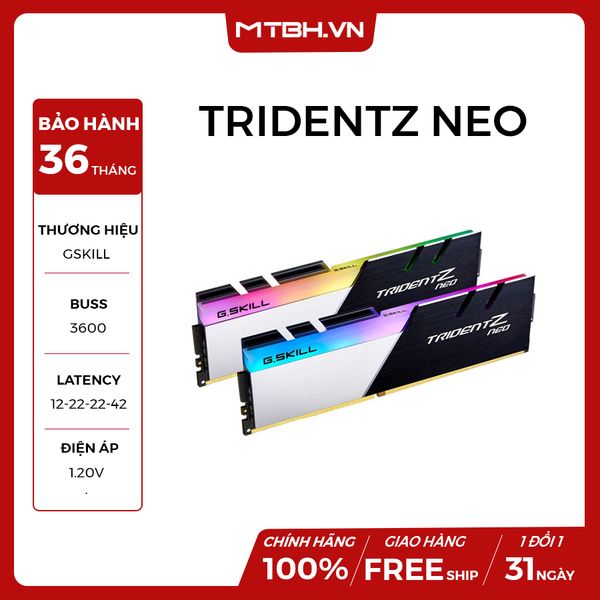 RAM DDR4 16GB GSKILL TRIDENTZ NEO RGB (2X8GB) 3600MHz