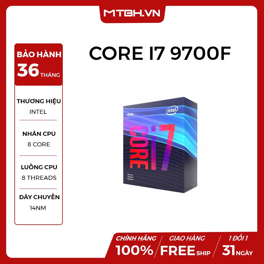 Cpu Intel Core I7 9700f 3 0ghz Turbo Up To 4 7ghz 8 Nhan 8 Luồng 12 May Tinh Bien Hoa
