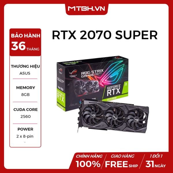 VGA ASUS RTX 2070 SUPER 8G ROX-STRIX-GAMING (GDDR6)