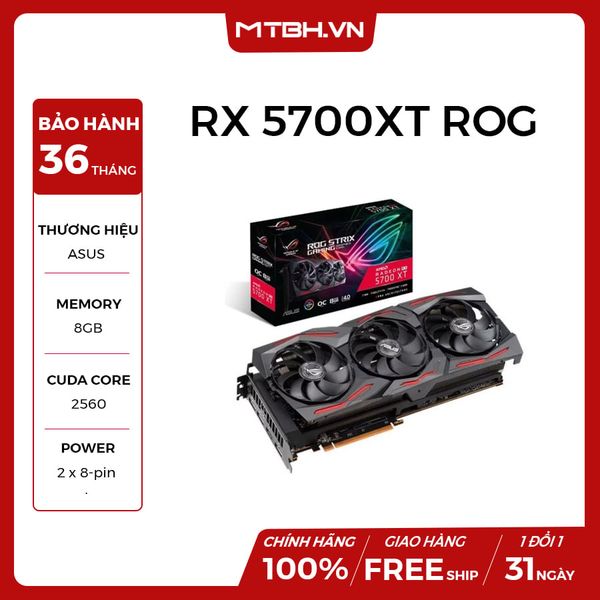 VGA ASUS RX 5700 XT 8GB ROG STRIX OC edition (GDDR6)