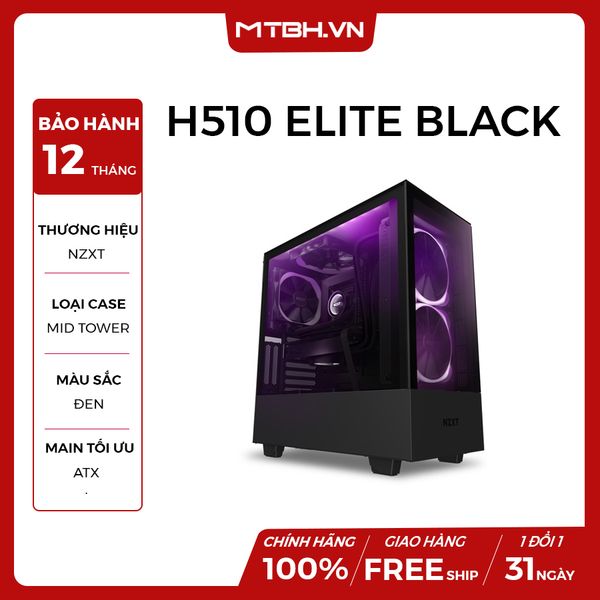 CASE NZXT H510 ELITE BLACK