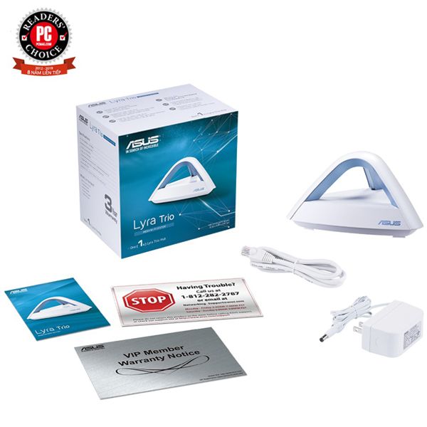 BỘ PHÁT WIFI LYRA TRIO MAP-AC1750 (1PK) (MESH WI-FI), Chuẩn AC1750 AiMesh 360 WIFI Mesh, 2 băng tần
