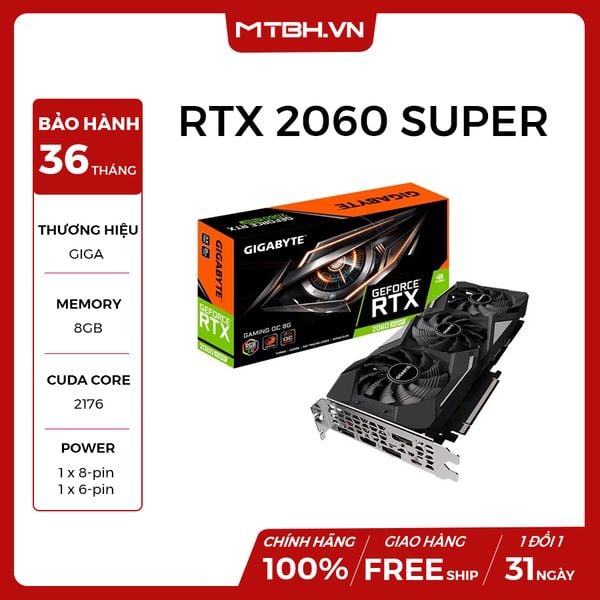 VGA GIGA RTX 2060 SUPER 8G GAMING OC