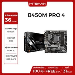 MAIN ASROCK B450M PRO4/M/ASRK NEW