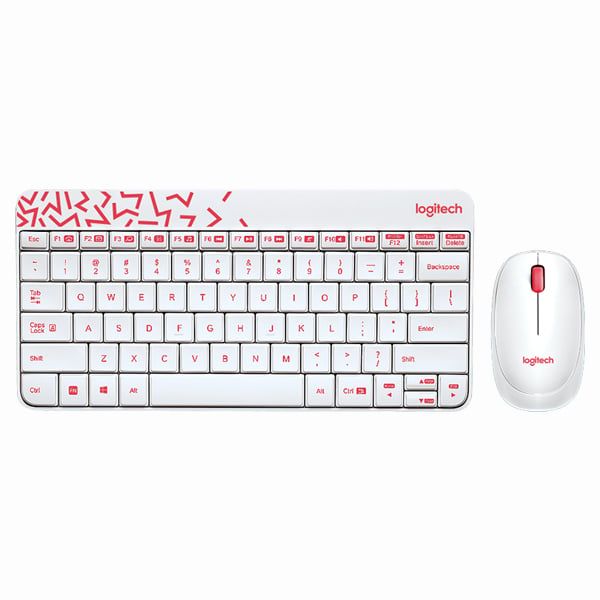 COMBO PHÍM CHUỘT LOGITECH MK240 NANO (TRẮNG)