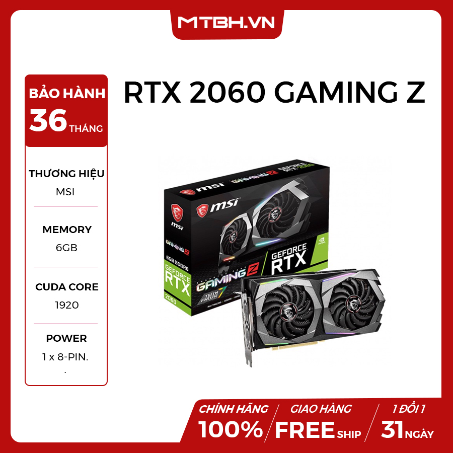 MSI rtx2060 gaming z 6g MSI RTX GAMING “Z” 2060 MSI GeForce RTX