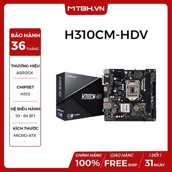 MAIN ASROCK H310CM-HDV NEW