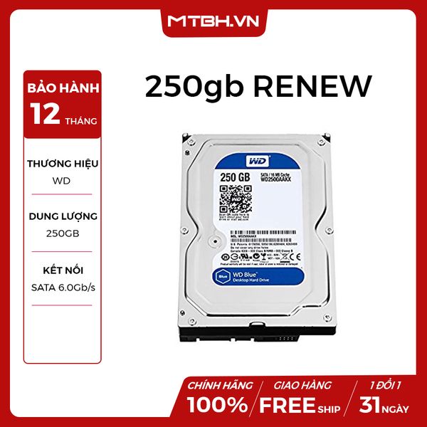 HDD WD 250GB NEW BH 12TH