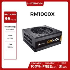 NGUỒN CORSAIR 1000W RM1000x ( 80 PLUS GOLD / FULL MODULAR )