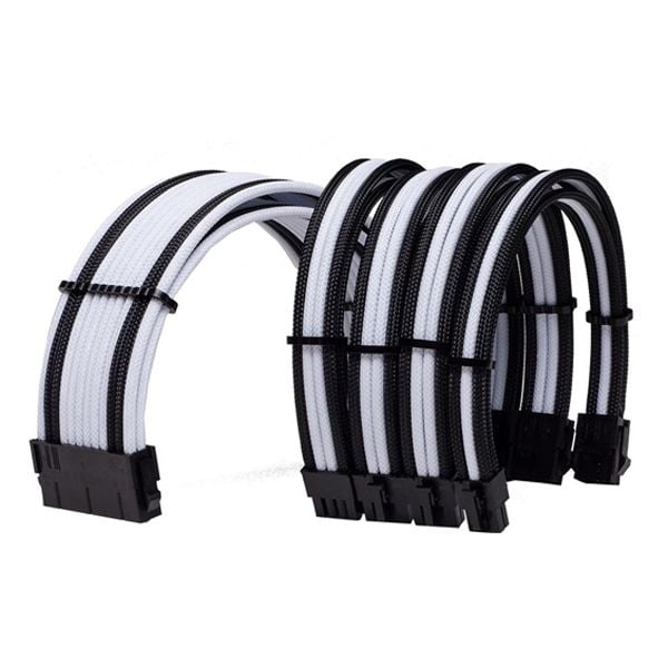 COMBO DÂY CABLE SLEEVING WHITE - BLACK