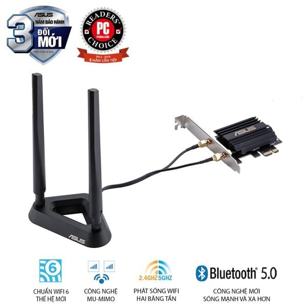 CARD MẠNG ASUS WIFI 6 PCE-AX58BT