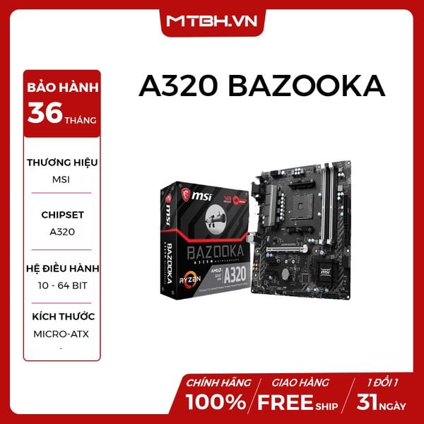 MAIN MSI A320M BAZOOKA NEW