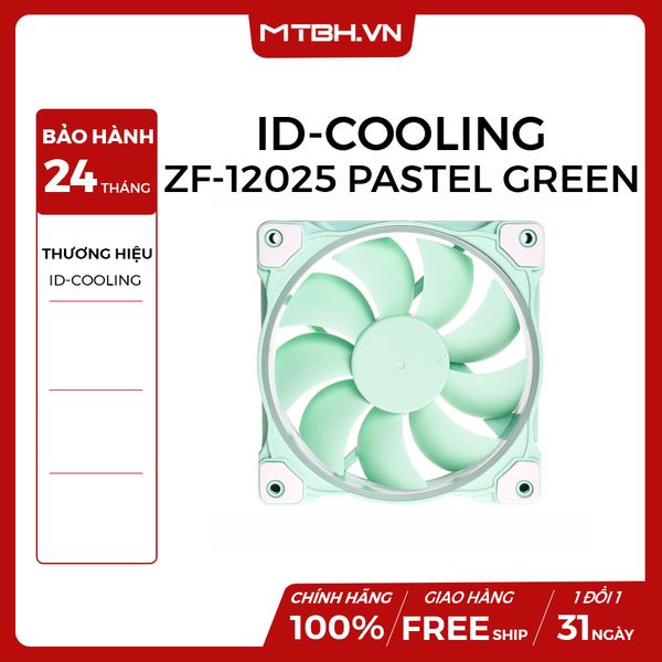 FAN CASE ID-COOLING ZF-12025 PASTEL GREEN