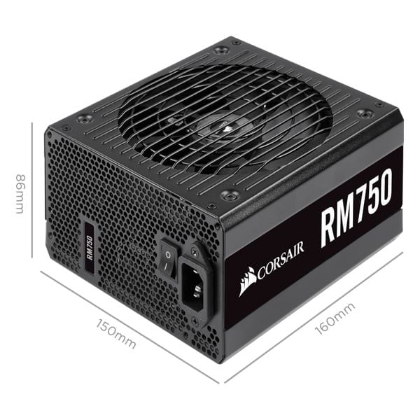 PSU CORSAIR RM750 750W NEW BH 3 NĂM