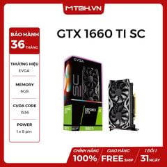 VGA EVGA GTX 1660 TI 6GB SC ULTRA GAMING NEW ( 3 FAN )