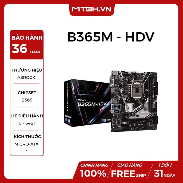 MAIN ASROCK B365M - HDV NEW