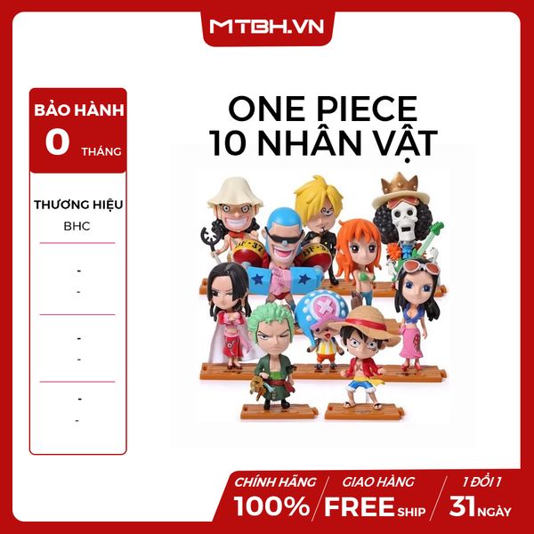 MÔ HÌNH 10 NHÂN VẬT ONE PIECE