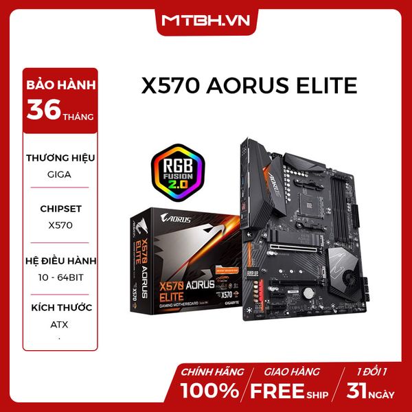 MAIN GIGA X570 AORUS ELITE (AMD Socket AM4)