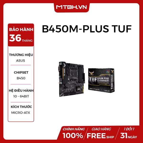 MAIN ASUS B450M-PLUS GAMING TUF AM4 NEW