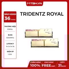RAM DDR4 16GB GSKILL TRIDENTZ ROYAL GOLD RGB BUSS 3200Mhz (KIT 2*8GB) NEW