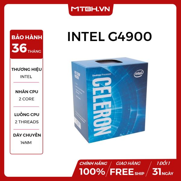 CPU G4900 CELERON 3.1G SK1151 V2 COFFEE LAKE NEW BOX