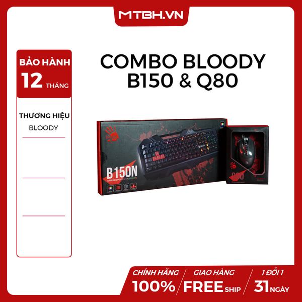 COMBO PHÍM CHUỘT BLOODY LED