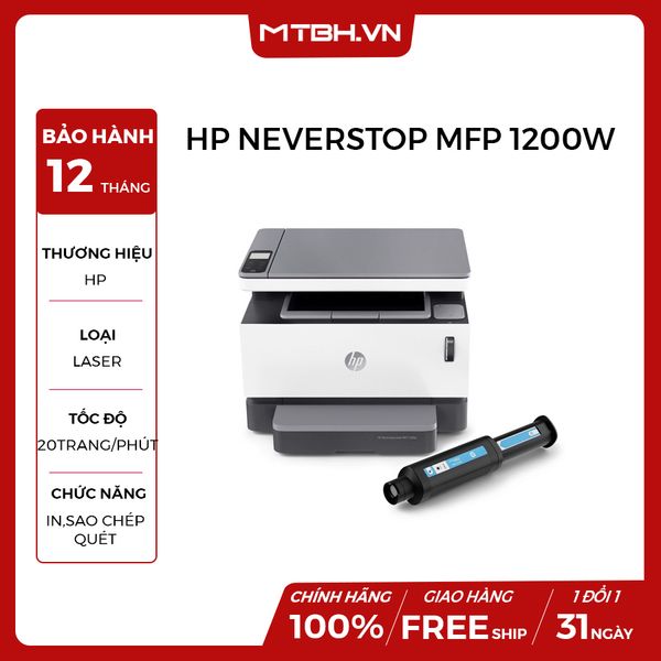 MÁY IN ĐA NĂNG HP NEVERSTOP MFP 1200w 4RY26A