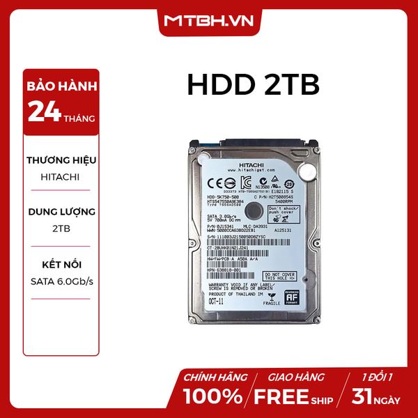 HDD HITACHI 2TB NEW BH 24TH