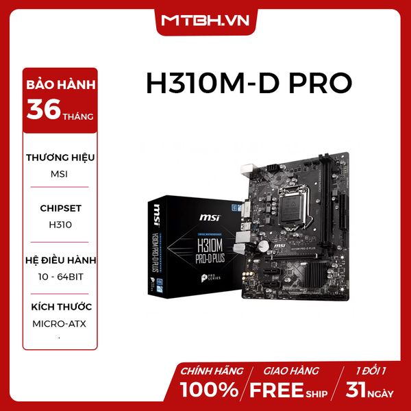 MAIN MSI H310M-D PRO PLUS NEW
