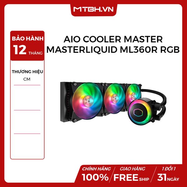TẢN NHIỆT CPU AIO COOLER MASTER - MASTERLIQUID ML360R RGB