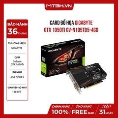 VGA GIGA GTX 1050Ti GV-N105TD5-4GD NEW VS (1 fan)
