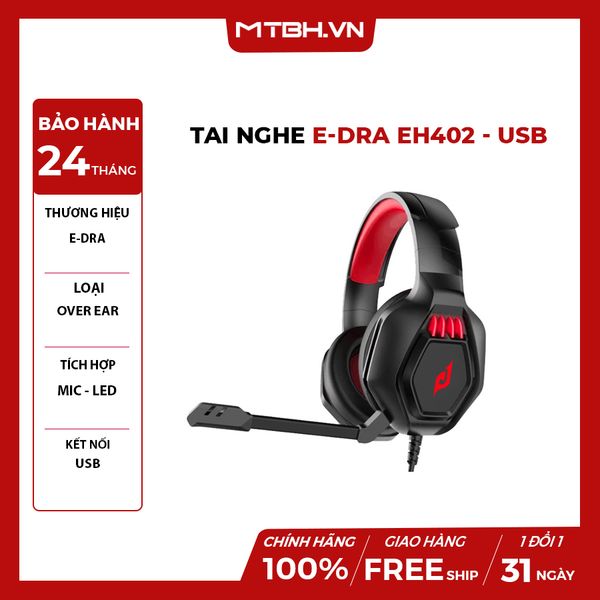 TAI NGHE E-DRA EH402 - USB