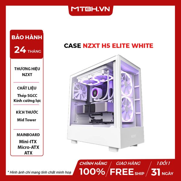Case NZXT H5 Elite White
