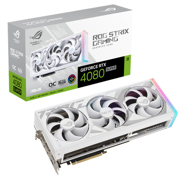 VGA ASUS RTX 4080 SUPER ROG Strix 16GB GDDR6X White OC Edition