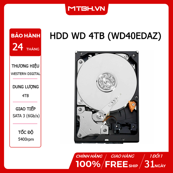 HDD WD 4TB (WD40EDAZ) NEW