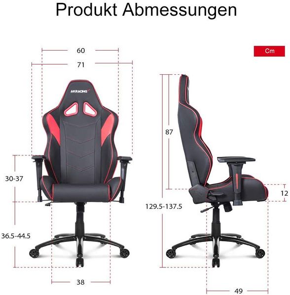 GHẾ AKRACING CORE SERIES LX PLUS GAMING RED