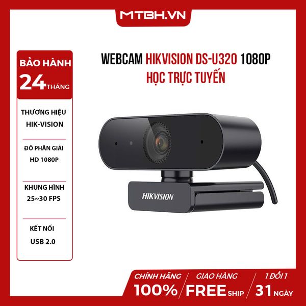 WEBCAM HIKVISION DS-U320 1080P - HỌC TRỰC TUYẾN