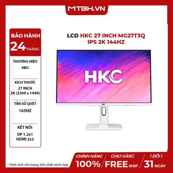 LCD HKC 27 INCH MG27T3Q IPS 2K 144Hz