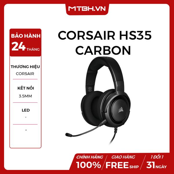 TAI NGHE CORSAIR HS35 Carbon