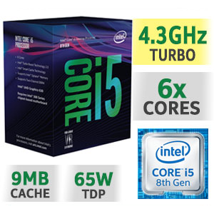 CPU CORE I5 8600K SK1151 V2 COFFEE LAKE NEW BOX