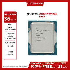 CPU Intel Core i7 13700K TRAY 13TH