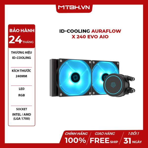 BỘ TẢN NHIỆT NƯỚC ID-COOLING AURAFLOW X 240 EVO