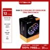 FAN CASE ID-COOLING ZF-12025-RGB TRIO 3pcs Pack (Addressable RGB, RF Remote Control RGB SYNC With motherboard/ RGB Water Cooler 120mm PWM)