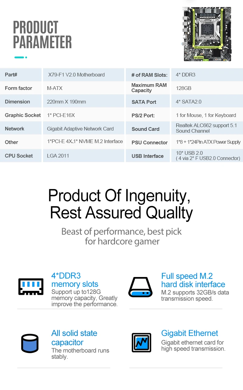 Main Huananzhi X79G OEM – Máy Tính Biên Hòa
