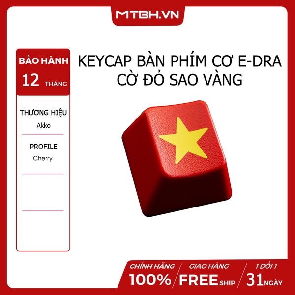 KEYCAP BÀN PHÍM CƠ E-DRA CỜ ĐỎ SAO VÀNG