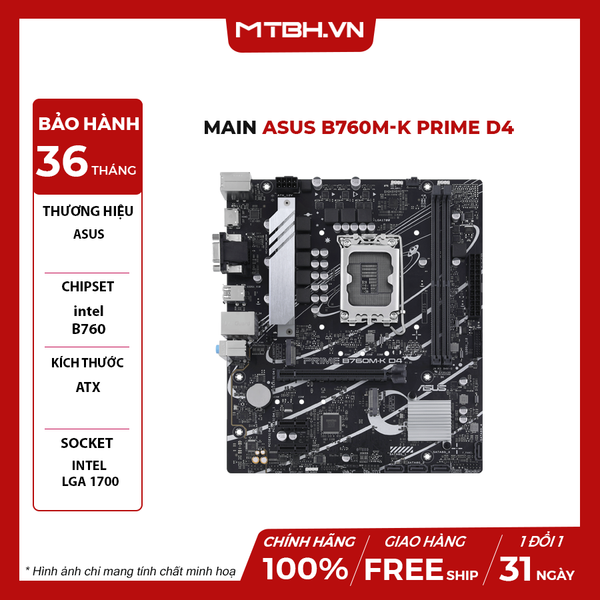 Main ASUS B760M-K PRIME D4