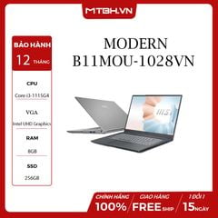 LAPTOP MSI MODERN 14 B11MOU-1028VN CORE I3-1115G4 | 8GB RAM | 256GB SSD | 14