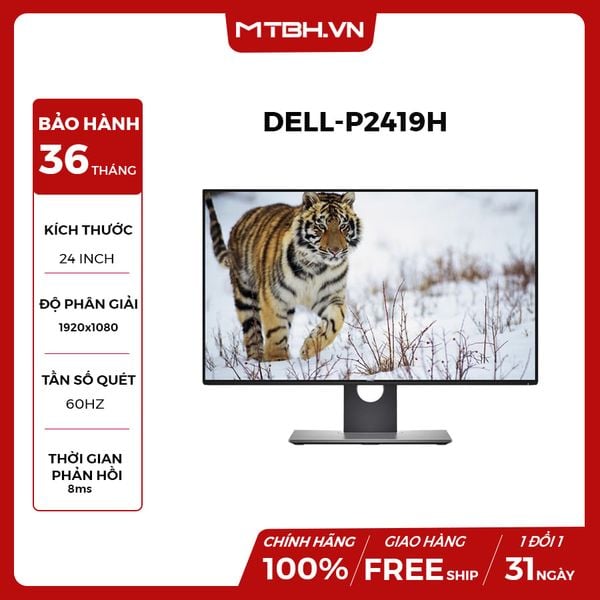 LCD DELL 24 INCH P2419H IPS NEW BH 24TH